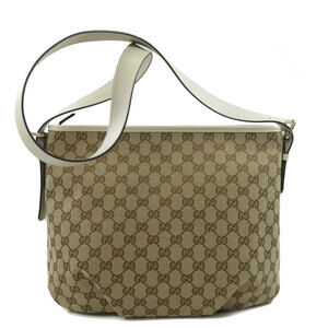 Gucci Messenger Canvas white beige Bag GG